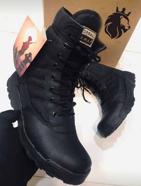 Men's Long Army Boots 1