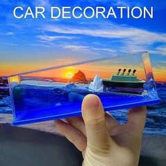 Creative Cruise Ship Fluid Drift Bottle Decoration