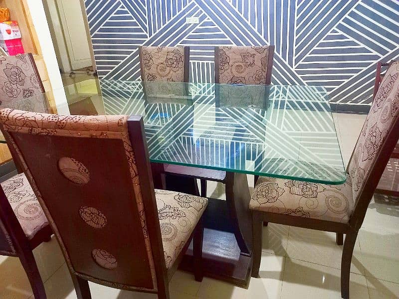 dining table with six chairs 1