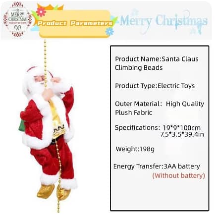 Christmas Decoration Beads, ULà Electric Butter Santa Claus Music 2