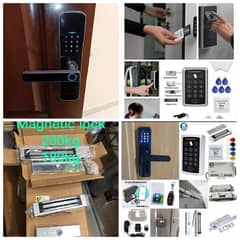 smart fingerprint electric magnetic door lock access control system