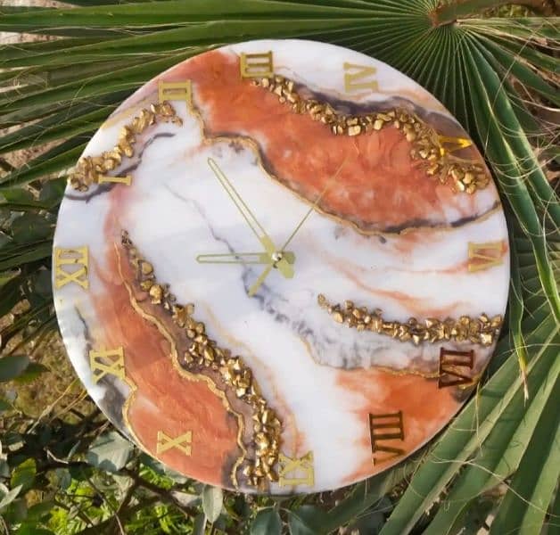 resin art wall clock 1