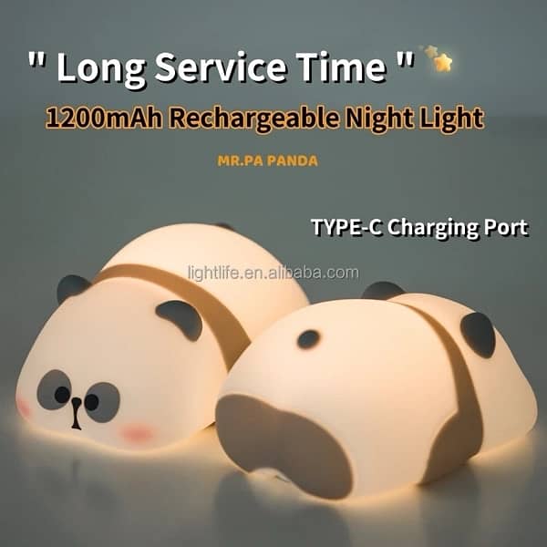 wholesale rates guaranteed  | silicone cutest panda lamp  | 4