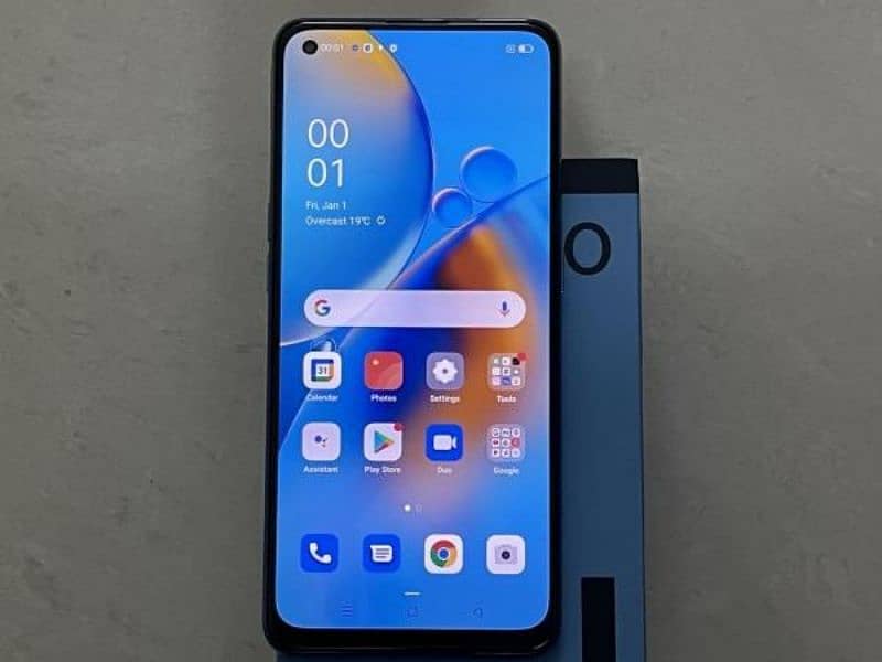 Oppo F19 6gb+128 2gb extension ram with box 0