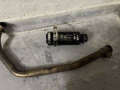 ybr exhaust Sc project with bend pipe.