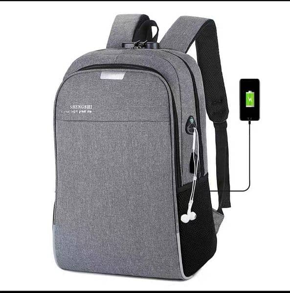 Unisex Nylon Printed Laptop backpak 5