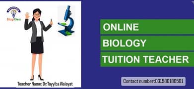 Online Biology teacher for Matric/FSE/A/O levels