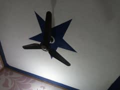 5 months used black color ceiling fan condition 100℅ 56 inch