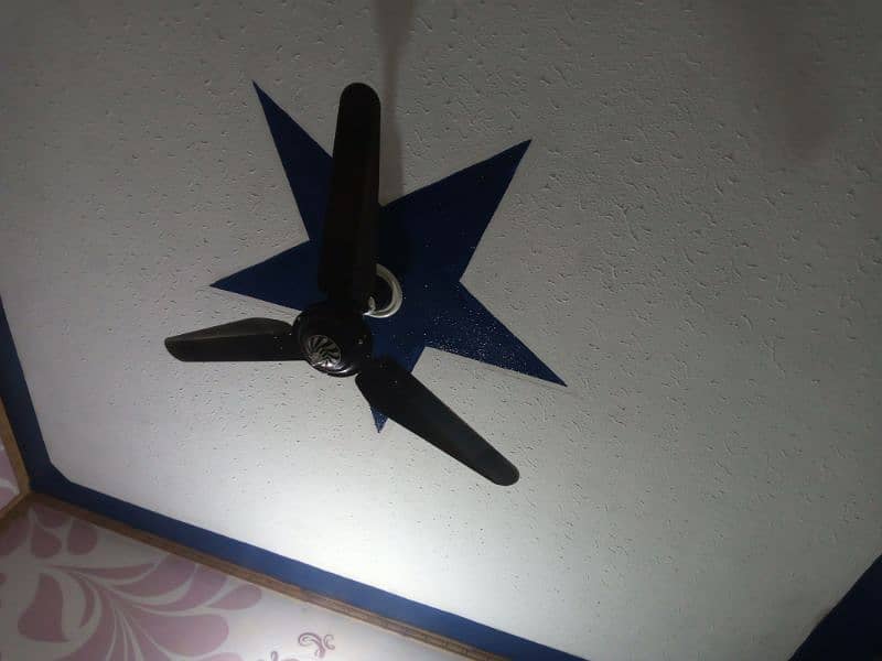 5 months used black color ceiling fan condition 100℅ 56 inch 0