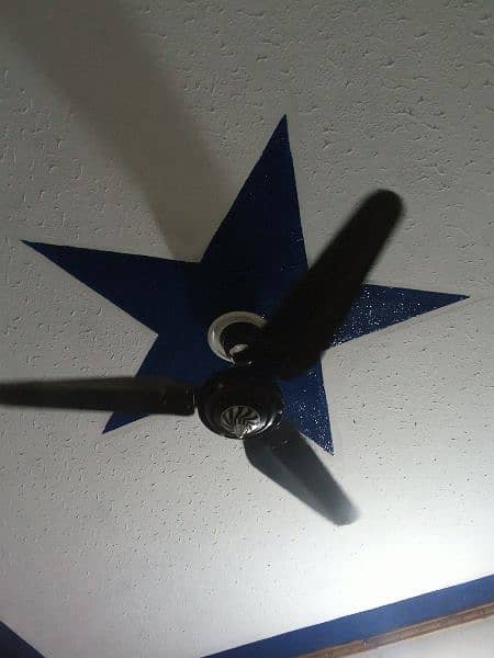 5 months used black color ceiling fan condition 100℅ 56 inch 1