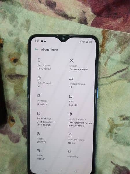 oppo Reno Z 8gb +256 GB 6