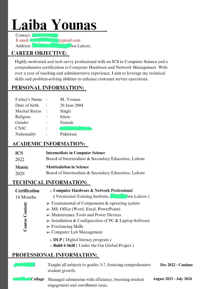 Professional Cv/Resume Maker 14