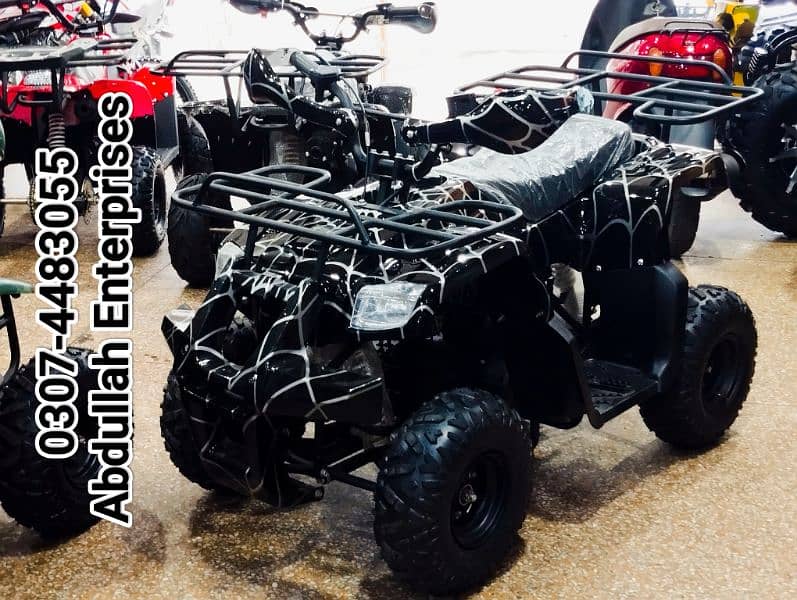 Jeep shape  125cc atv 4 wheel quad bike 4 sell deliver in all over Pk 9