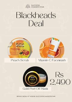 Face wash  Scrub and face mask by SCS brand offer in just 2490rs