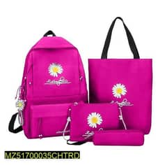 Girls Daisy print backpack