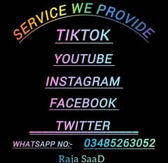 All Social Media Service Available. . .