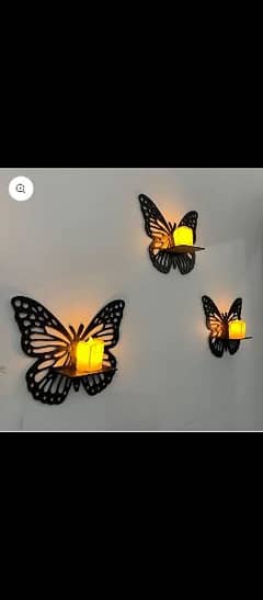 MDF Wall Decoration Butterfly - Pack of 3