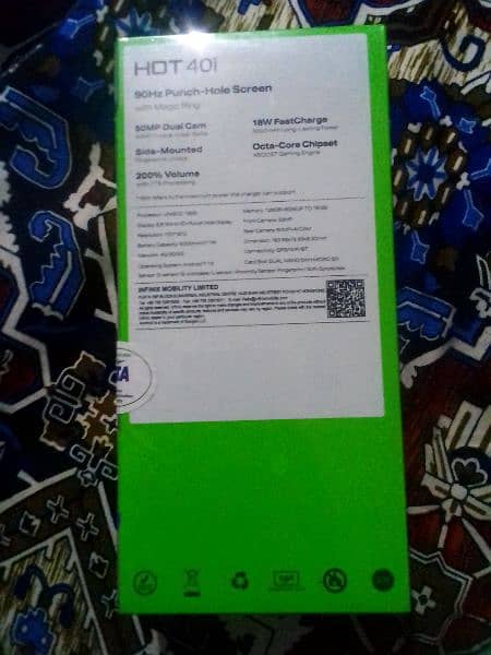 infinix mobile box pack brand new 1