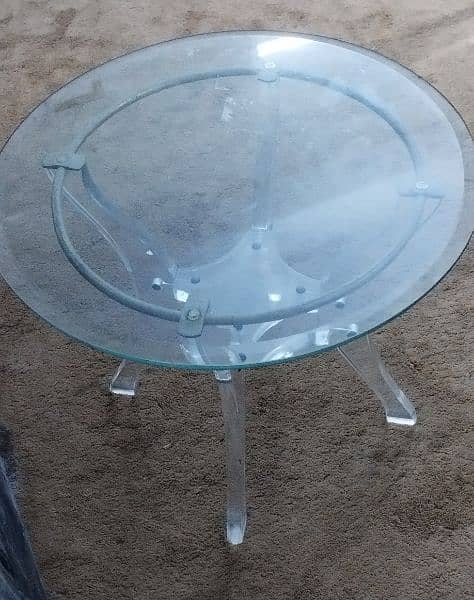 Acrylic 3 Piece drawing room table 3