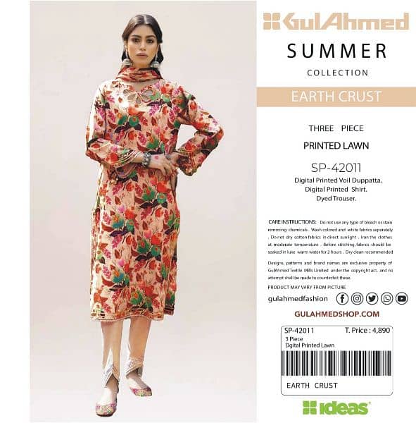 GulAhmed Lawn 
Lawn | Unstitched Collection
3 PIECES
| Summer 24 1