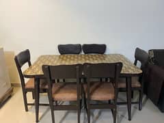 Wooden Dining Table and Chairs