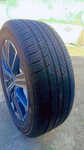 Glory 580pro tyres(225/55 r18)+Alloy rims 3