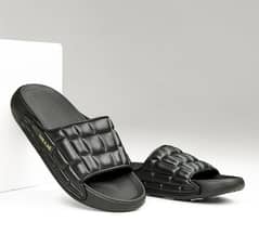 Men, s Leather Casual Slide Slipper_medicated