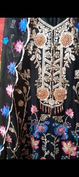 Black dress kameez shalwar 4