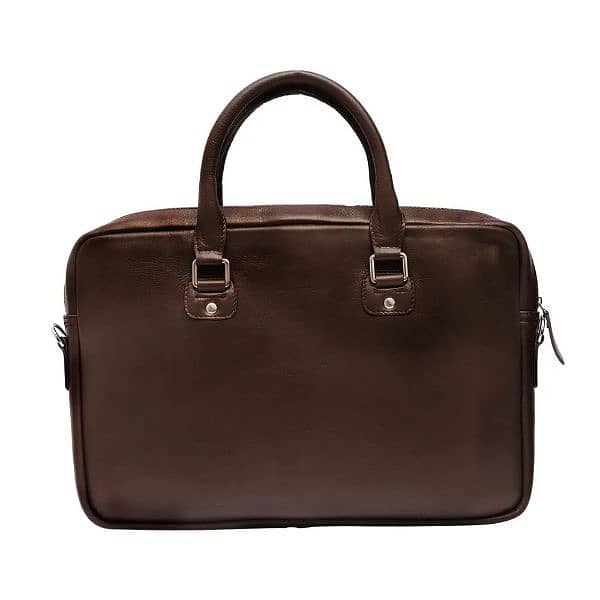 cowhide hairon geniune leather laptop bag 1