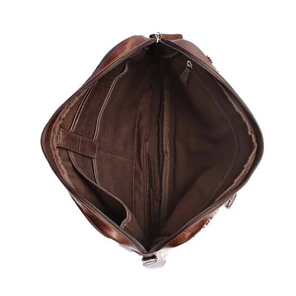 cowhide hairon geniune leather laptop bag 3