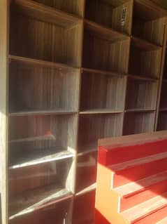 wooden shelf and counter for sale