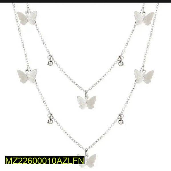 Beautiful Butterfly necklace in silver / Limited Stock 1