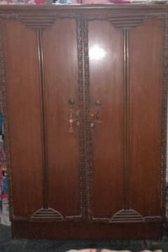 wooden wardrobe