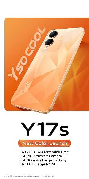 vivo 17s 6 ram 128 rom 0