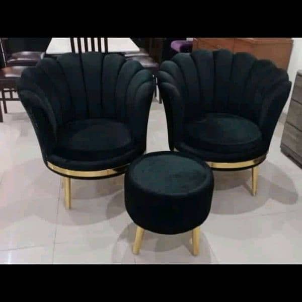 2chairs and table molty foam 10years warranty contact 03095809319 1