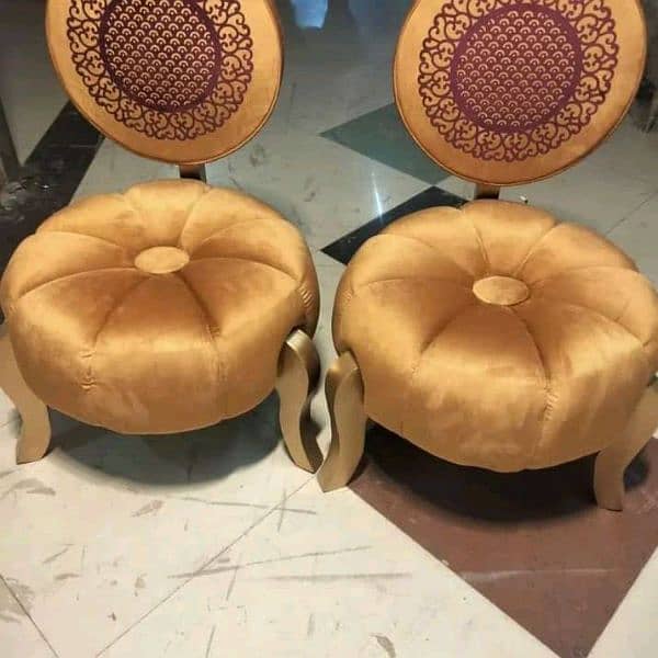 2chairs and table molty foam 10years warranty contact 03095809319 5