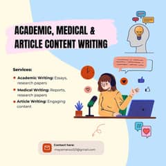 Academic, Medical & Article Content Writing 0