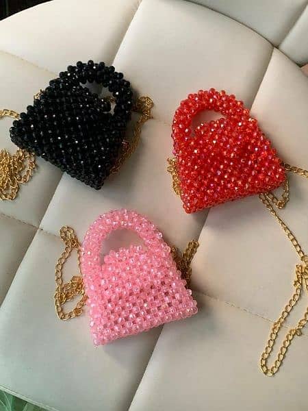 handmade luxury beads bag 5