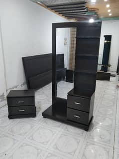 bed set king bed with 2 side tables with dressing only 42k me