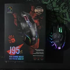 2-Fire J95s RGB Gaming Mouse (Bloody) with extra fire button