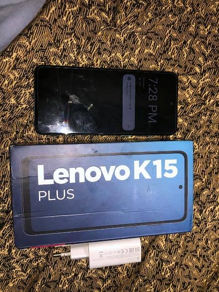 lenovo k15 plus 6 gb 128gb box with charger All original 4