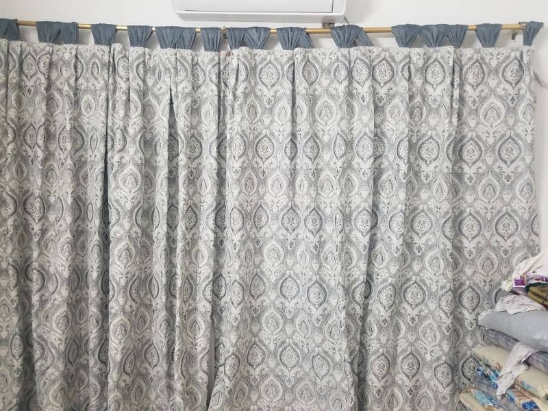 jut fabric curtain set of 5 piece 0