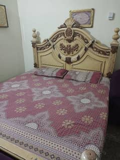 bed with mattress