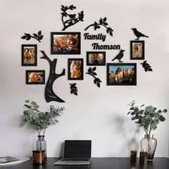 Family tree with frames for home decor