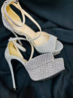 Brand ECS bridal heel, worn only once exactly as shown in the picture.