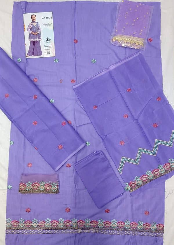 Maria B Kids Embroidery 3pcs Lawn | Unstitched Collection 5