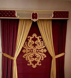 luxury curtain. design curtain motive poshing