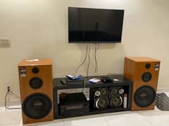 LG XBOOM CM8360 15" speakers with Pioneer Amplifier