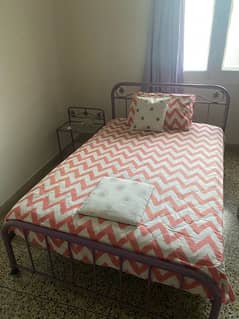 Bed Set with side table and chair