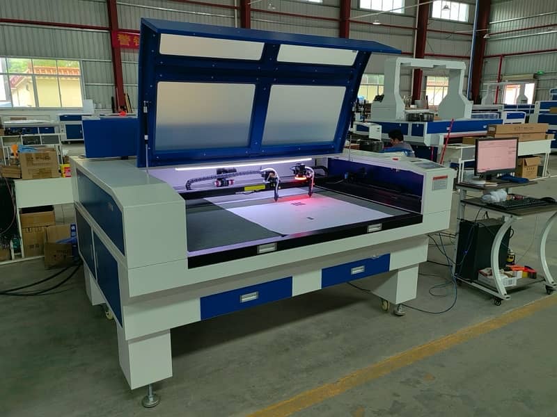 CNC Co2 laser cutting engraving machine double head 150 W 3